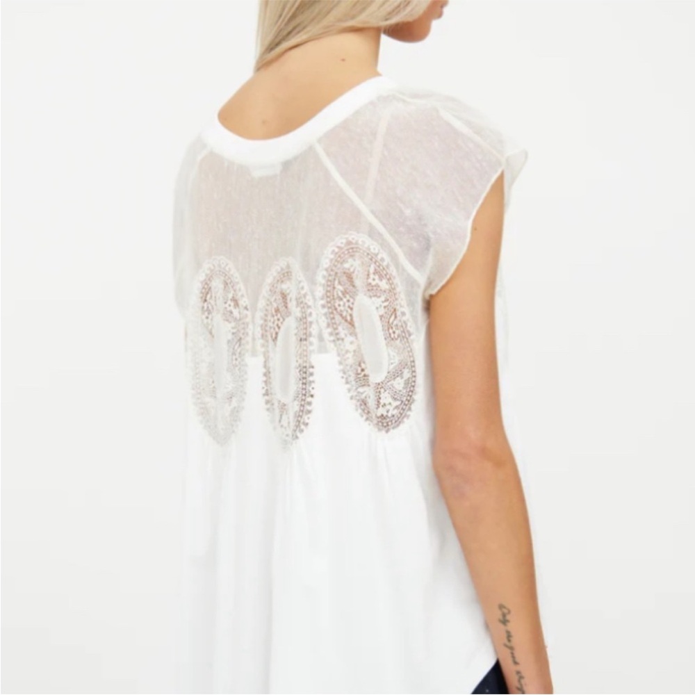 Chloe Lace Medallion Blouse Size Small